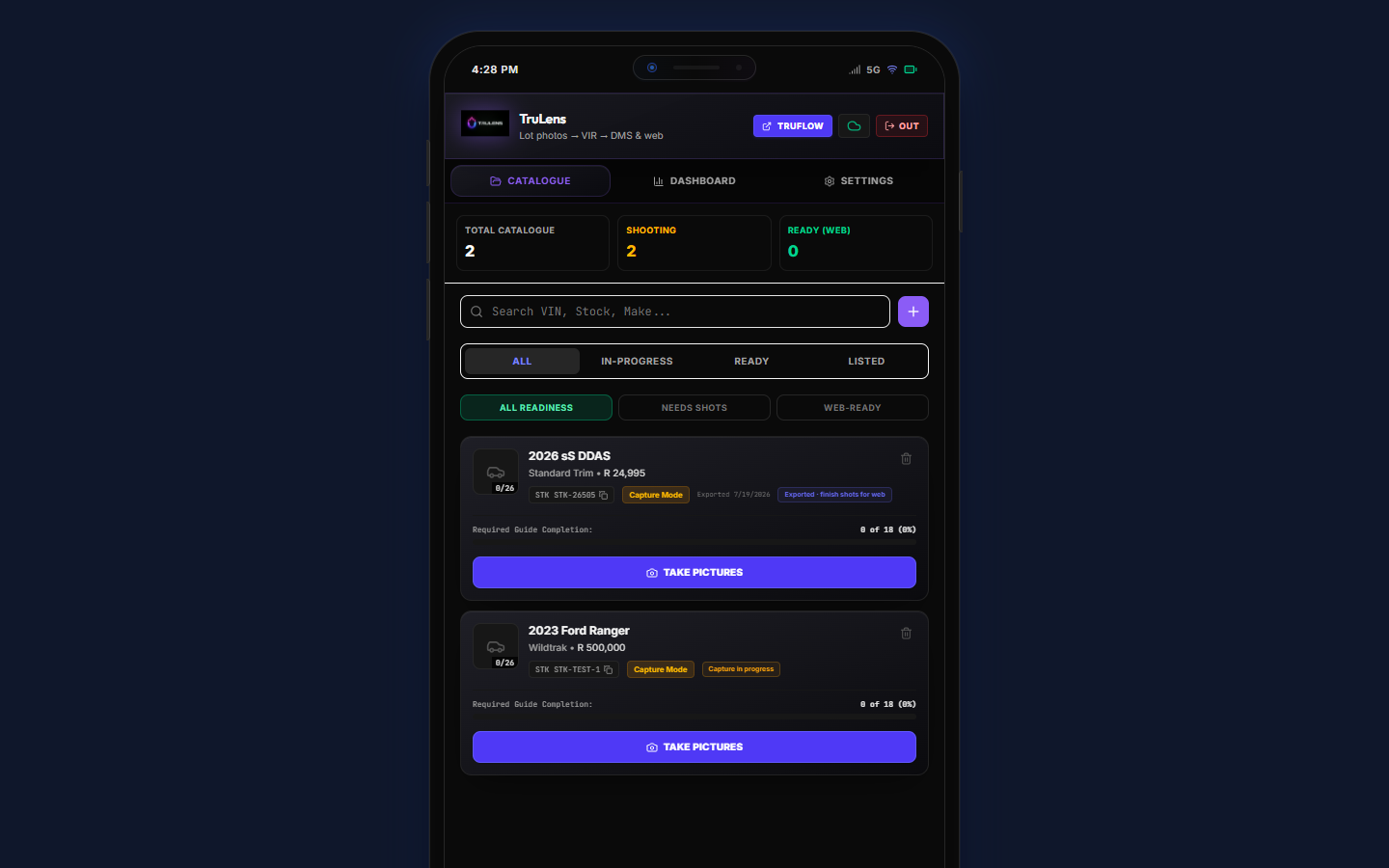 TruLens capture app screenshot