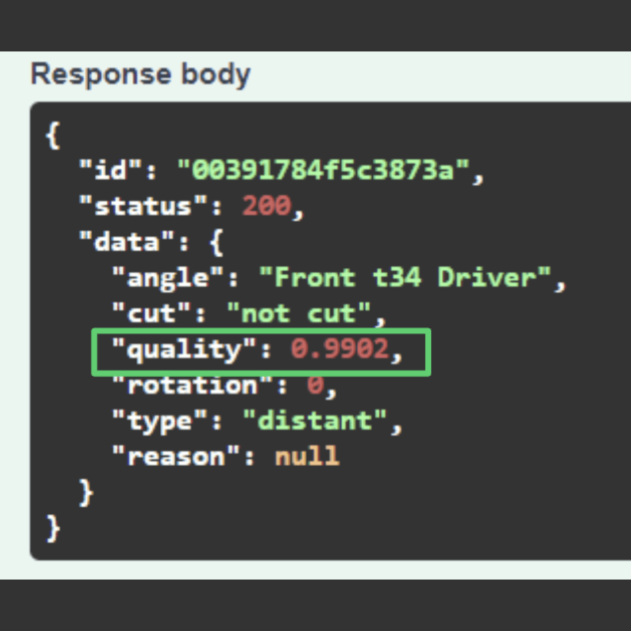 TruLens AI segmenting a vehicle in an inspection photo